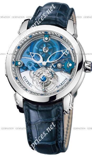 Ulysse Nardin Royal Blue Tourbillon Mens Wristwatch 799-80-799-80