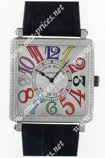 Franck Muller Master Square Mens Large Unisex Wristwatch 6000 H SC DT R-16-6000 H SC DT R-16